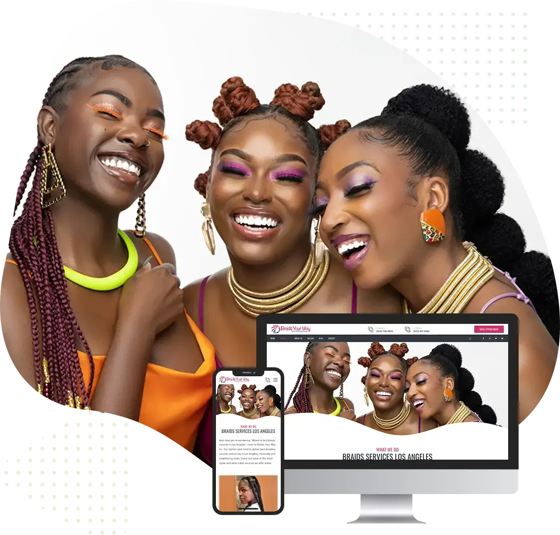 Beauty and Wellness Website Design Hair Salon | Envisager Studio