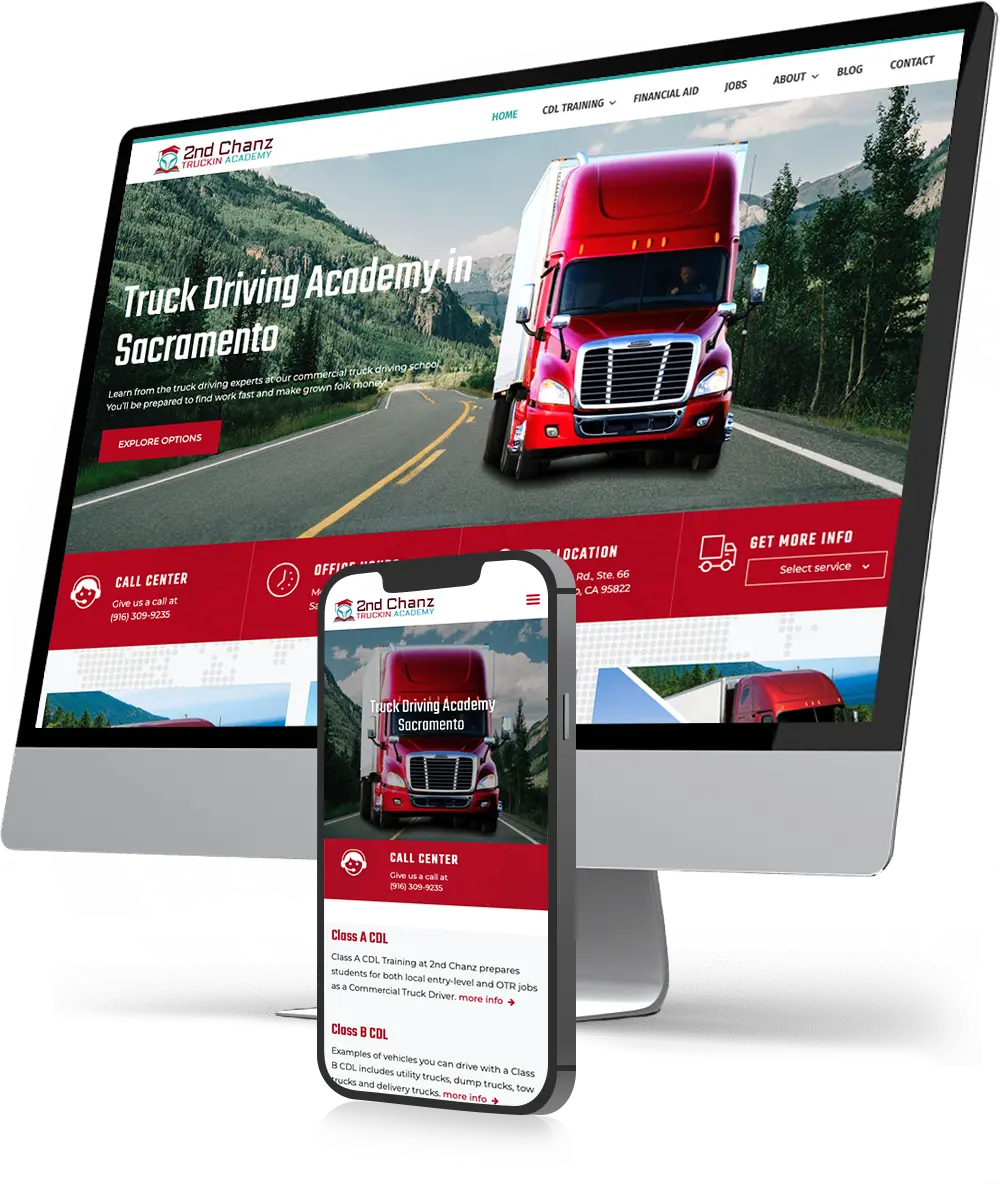 New Trucking Company Website Design | Envisager Studio