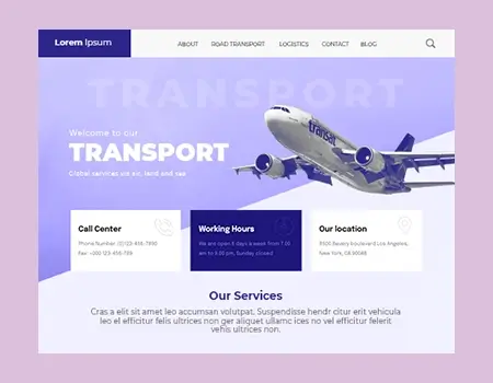 Transportation and Logistics Website Design | Envisager Studio