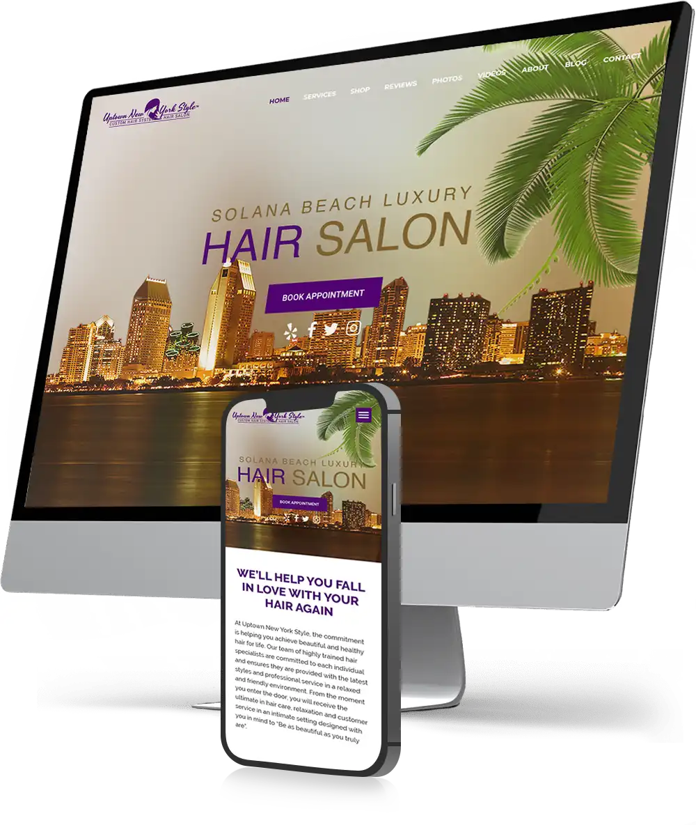 Best Hair Salon Website Design | Envisager Studio
