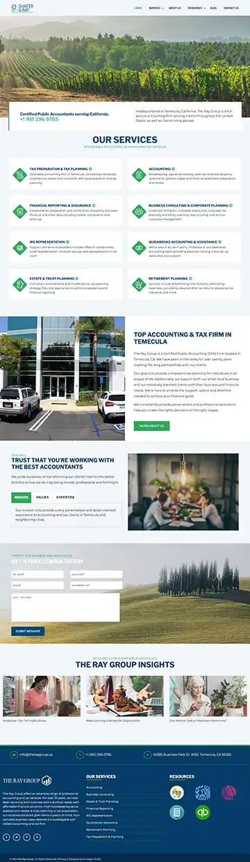 Website Design for Accountants by Envisager Studio