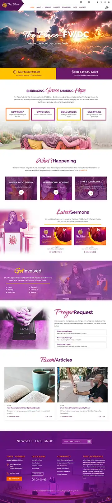 Envisager Studio Church Website Design Company