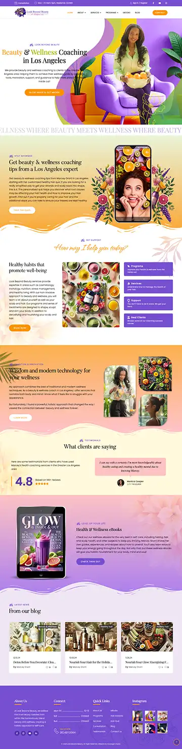 Best Wellness Coach Website Design | Envisager Studio