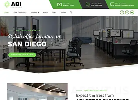 Website Design for Office Furniture Business | Envisager Studio