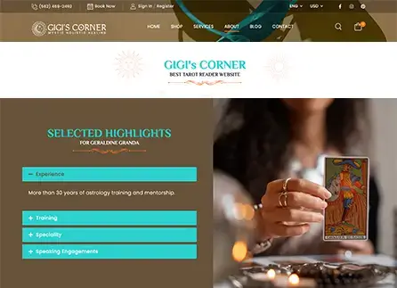 Website Design for Tarot Readers | Envisager Studio